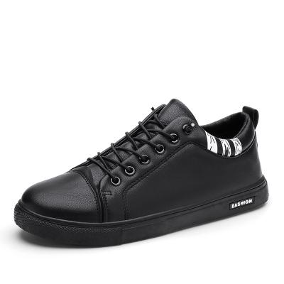 China 2021 Autumn Hot-selling Microfiber Leather New Men's Shoes Low-top Korean-style Fashion Casual Shoes Anti-slippery for sale