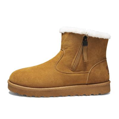 China Winter Anti-slippery Snow Rejects Men's Shoes 2021 New Cotton Thick Northern Boots Plus Warm Velvet Cotton Shoes Martin Shorts Boots for sale