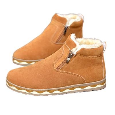 China New Winter Men's Warm Snow Boots Boots Anti-slippery Plus Velvet Cotton Shoes High Top Casual Thick Boots for sale