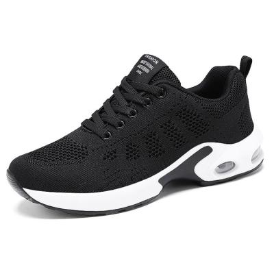 China New Fashion Trend Hot Selling Ladies Casual Shoes Breathable Lightweight Shoes Lace Up Air Cushion Sneakers for sale