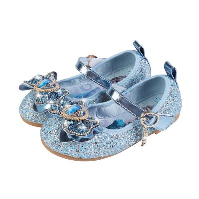 China New Princess Shoes 2021 Girls Soft Sole Crystal Shoes Flat Shoes for sale