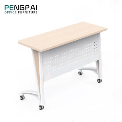 China Wholesale Wooden Folding Tables Height Adjustable Office Training Standing Table Foldable for sale