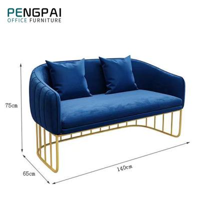 China Modular Modern Luxury Restaurant Velvet Couch Stainless Steel Legs Leisure Low Back Chairs for sale