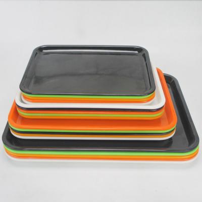 China Hot Sale Christmas Melamine Serving Tray Plastic Snack Tray Home Tray for sale