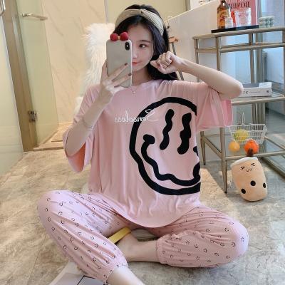 China Hot Sales Women's Sleepwear Women's Modal Short Pajamas Girls Floral Print Pajamas Girls Breathable Pajamas for sale