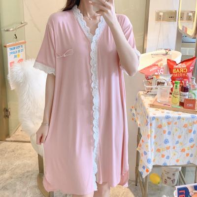 China Breathable wholesale Korean version of beautiful home casual thin pajamas spring and summer female casual pajamas for sale