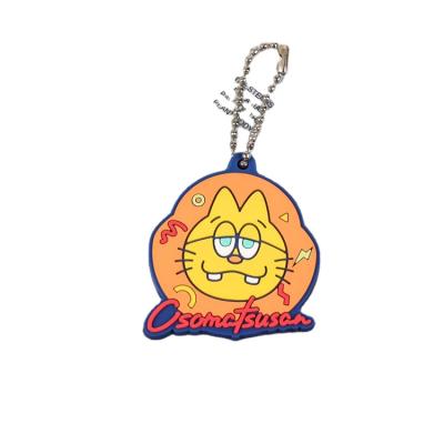 China Promotional cheap wholesale durable 3d pvc key chain soft rubber logo with rubber key chain for sale