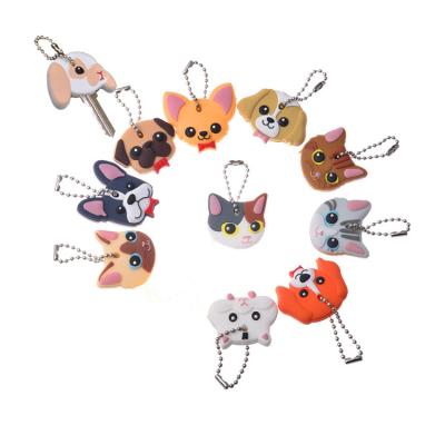 China Wholesale gift good quality hotsale soft rubber 3d animal pvc key chain rubber logo with customized for sale