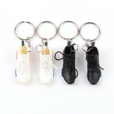 China Customized high quality promotional gift logo 3d silicone pvc shoe soft rubber keychains for sale for sale