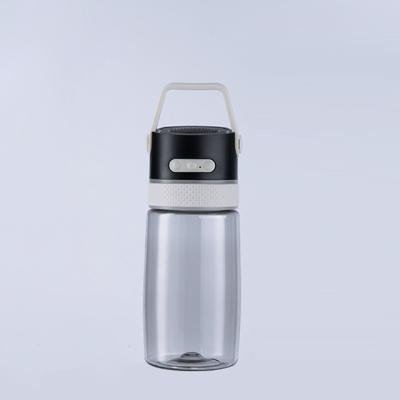 China HAODA Sustainable Plastic Smart Water Bottle Speaker Music Player Travel Waterproof Wireless Bottle for sale