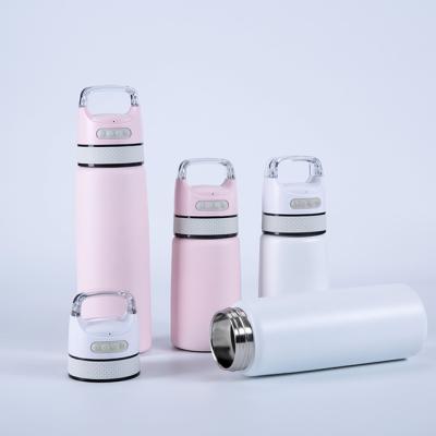 China HAODA PORTABLE Stainless Steel Vacuum Water Bottle Insulated Double Wall Smart Music Bottle With Lid for sale