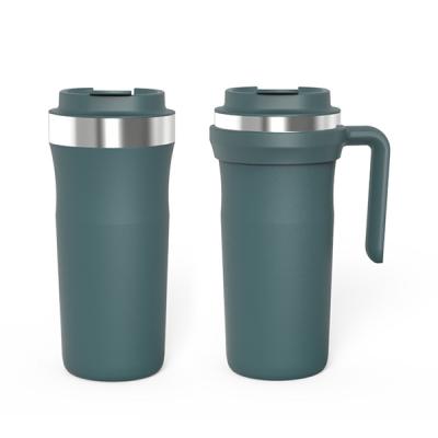 China 2021Stainless steel water bottle anti-drop PORTABLE anti-drop tea cup anti-hot milk cup with a sealed handle for sale