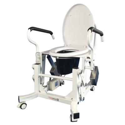 China Stainless Steel Electric Toilet Commode Chair Health Care Supplement Toilet Lifts With Wheels for sale