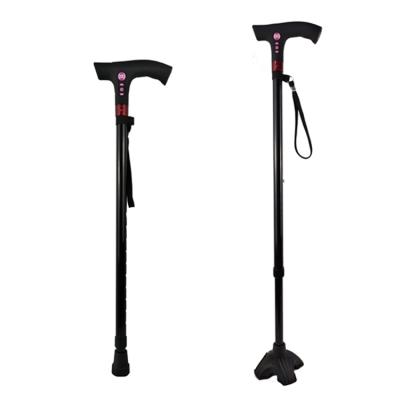 China Superior FM radio care products aluminum alloy material led height adjustable multifunctional walking stick with broadcast and mp3 player for sale