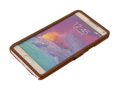 China Brown Samsung GALAXY Note II / III Cell Phone Cover With Credit Card Holder for sale