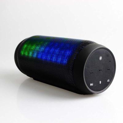 China Cool Cylinder Black Rechargeable Bluetooth 4.0 Speaker With Handfree Call for sale