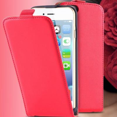 China Red Vertical Flip Genuine Leather Mobile Phone Cases Mobile Phone Shells for sale