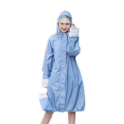 China Bachelorette Raincoats / Polyester Raincoats Fashion Unisex Polyester Fabric With Windproof Sleeve for sale