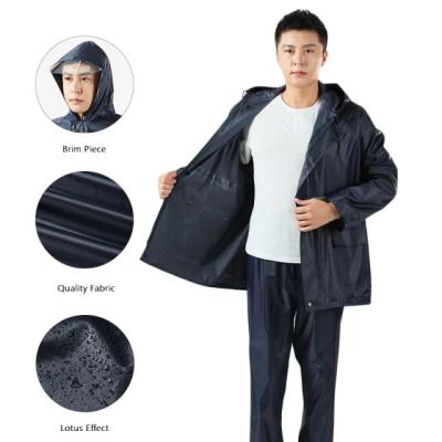 China Multi-functional bachelor waterproof clothing raincoat rains use motorcycle riding raincoat adult suit with hooded for sale