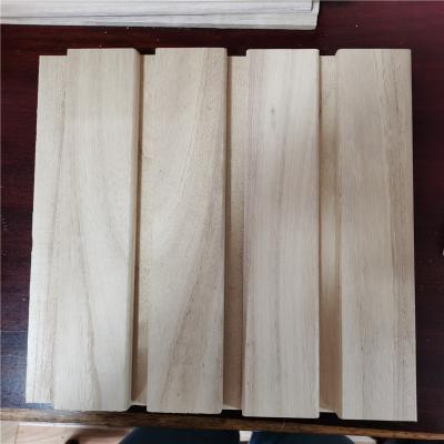 China 100% Eco-friendly Paulownia Wood Wall Sheets Panel Wood Decorative Wall Panels for sale