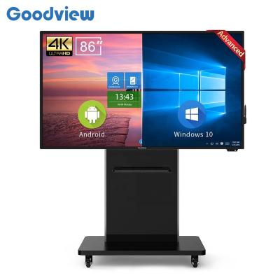 China Thumb of Education.Training.Office Goodview 86 4k all in one electric multi touch screen interactive whiteboard with ops for sale