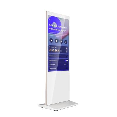 China 65 inch 4k outdoor advertising display android standing advertising digital poster display kiosk for sale