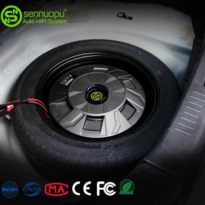 China Sennuopu Car Power Aluminum Subwoofers 10 Inch Speaker Active Spare Tire Car Subwoofer for sale