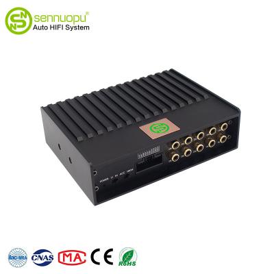 China Car audio 4 channel stereo aluminum alloy Sennuopu dsp processor amplifier for active speaker for sale