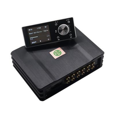 China SENNUOPU Car 8 Channels Digital Sighal Processor and 4 Channel Power Amplifier with LCD Display Remote Controller 182*132*46mm for sale