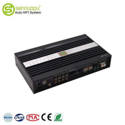 China Professional HD Media Player RTS Car Audio Power DSP Amplifier With LCD Display Remote Controller for sale