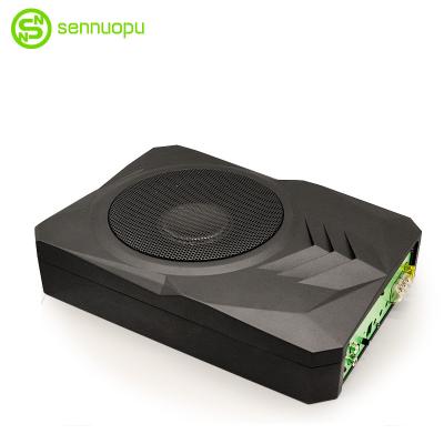 China Aluminum Body Most Popular Aluminum Box Under Seat Car Subwoofer With Amp For Car Android APP Tuning for sale