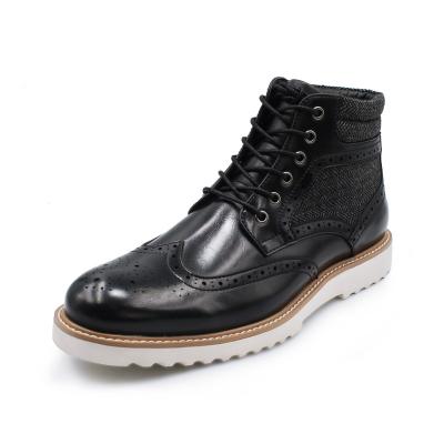 China 2020 new design waterproof men's boots waterproof genuine leather work shoes for men for sale