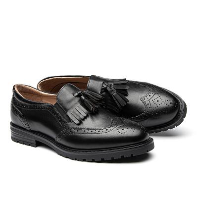 China High Quality Genuine Leather Black Anti-slip Shoes Formal Business Casual Dress Dress Shoes 2020 Fashion Anti-slippery Women's Leather Shoes for sale