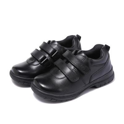 China Children Anti-slippery Kids Anti-slippery Black Leather School Shoes for Student Boys Boy Shoes Factories for sale