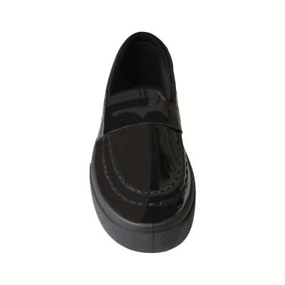 China Boy Schoolshoes Flat Children's Shoes Flat Boy Schoolshoes Children's Shoes Black Kids Shoes for sale