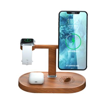 China 2022 Magnetic Trending Quick Charging Phone Dock and Tablet Qi 15w Stand Watch 3 in 1 Wireless Charger for phones+watch for sale