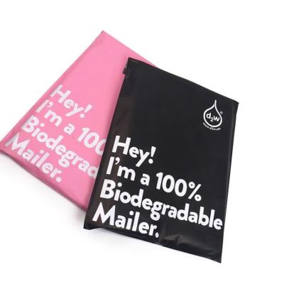 China 100% biodegradable eco friendly packaging custom printed poly envelope shipping mailing bags with handle for clothing for sale