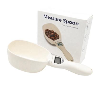 China Manufacturer New Design Pet Measure Viable Spoon Food With Electronic Screen Scale for sale