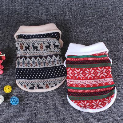 China High Quality Sustainable Cotton Dog Knitted Christmas Cat Dog Sweater Pet Clothes Winter Clothes for sale