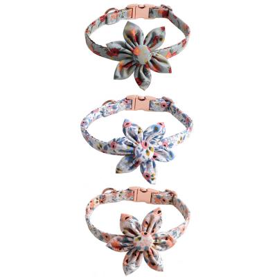 China Viable Portable Dog Collar With Flowers Rose Metal Slide On Flower For Dog Collar Support Drop Shipping for sale