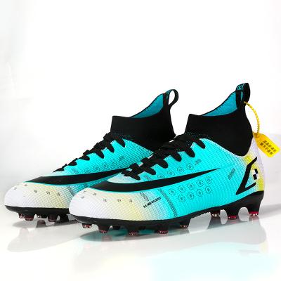 China Durable Wholesale High Ankle Soccer Boots Phamtom Superflyers FG Soccer Cleats Soccer Training Shoes for sale