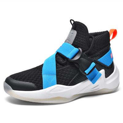 China New Breathable Lightweight Durable Sports Basketball Shoes For Mens Outdoor Sports Sneakers Cushioning Male Anti-skid Ankle Shoes for sale