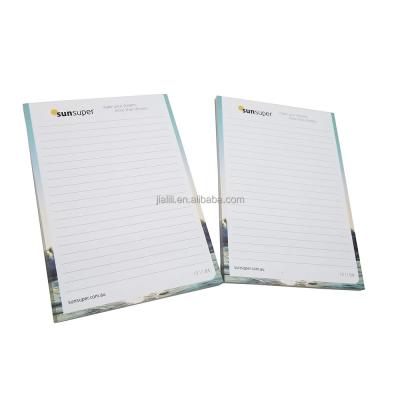 China Loose Leaf Top Glue Feature Customized A5 Size Customized Memo Pad for sale