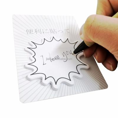 China Self Adhesive Unique Sticky Notepad in Different Size, Dialog Shaped Memo Pad, Decorative Memo Pad for sale