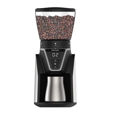 China High Quality Digital Electric Household Screen Display Board Coffee Grinder Machine With Detachable Conical Burrs Head for sale