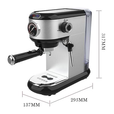 China Hotel 1500W OEM 220V 1.0L 15/20bar home use coffee maker cappuccino machine coffee maker espresso machine for sale