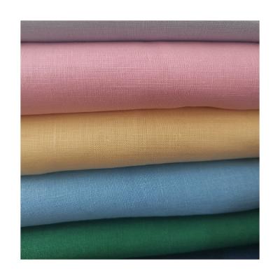 China Supplier Wholesale Price Soft QUICK DRY Canvas Eco-friendly Pure Linen Fabric For Shirt By Meter French 100% Linen Fabric For Garment for sale