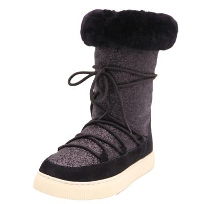 China Fashion Trend CF 137 Free Samples Shiny Sheepskin Shiny Sheepskin Men's Winter Warm Boots Supplier 137 For Men for sale