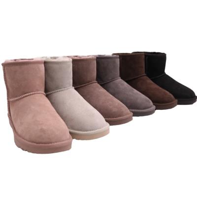 China 5854 Fashion Trend 5854 Ankle Length Australian Sheepskin TPR Unique Non-slip Double Face Winter Men Snow Boots Shoes Factory for sale