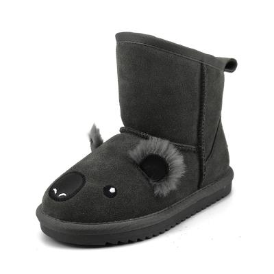 China Fashion Trend CF-532 Anti Slip Fur Winter Hairy Snow Boots Kids Warm Shoes for sale